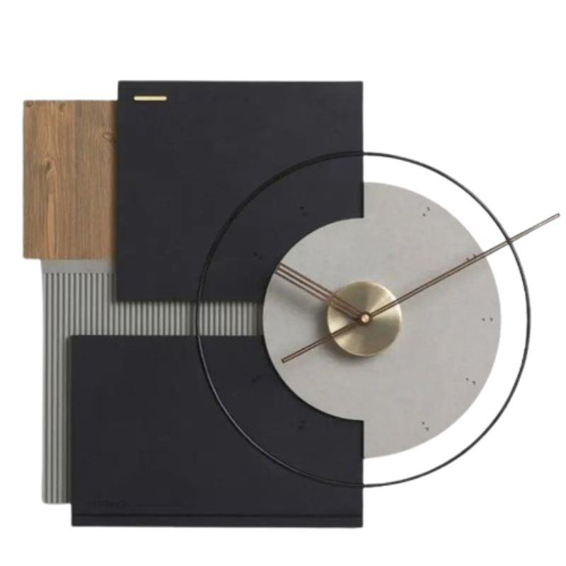 Horloge Moderne Bois 60 x 69 cm — 4 Styles