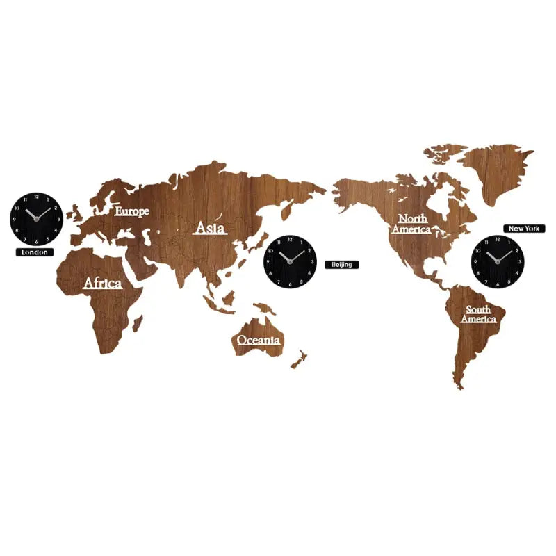 Horloge du Monde Murale 136 cm — Planisphère