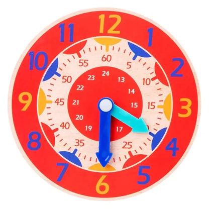 Horloge 12h Montessori - Red