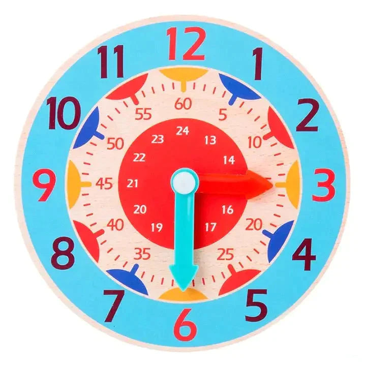 Horloge 12h Montessori - Sky Blue