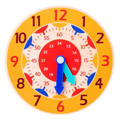 Horloge 12h Montessori - Orange