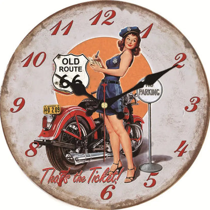 Horloge Moto Vintage - horloge-industrielle