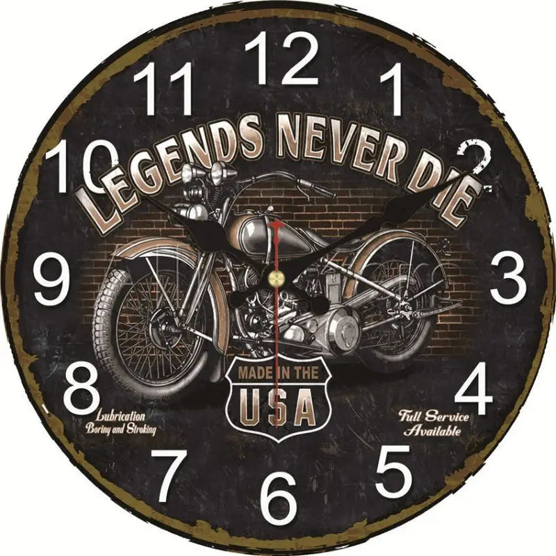 Horloge Moto Vintage - horloge-industrielle