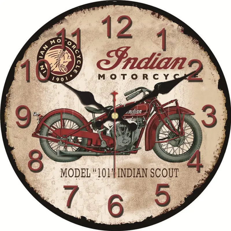 Horloge Moto Vintage - horloge-industrielle