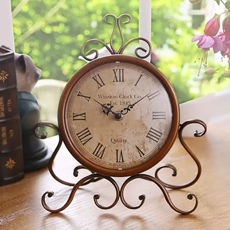 horloge en métal vintage - horloge-industrielle