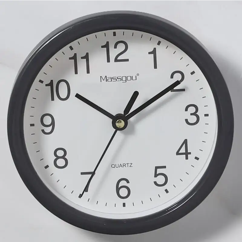 horloge murale 15 cm noire - horloge-industrielle