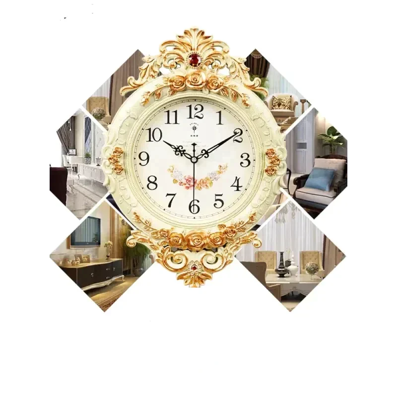 Horloge Murale Ancienne en Bois à Balancier 61 x 31 cm