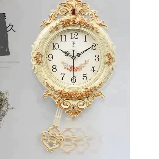 horloge murale ancienne bois balancier -