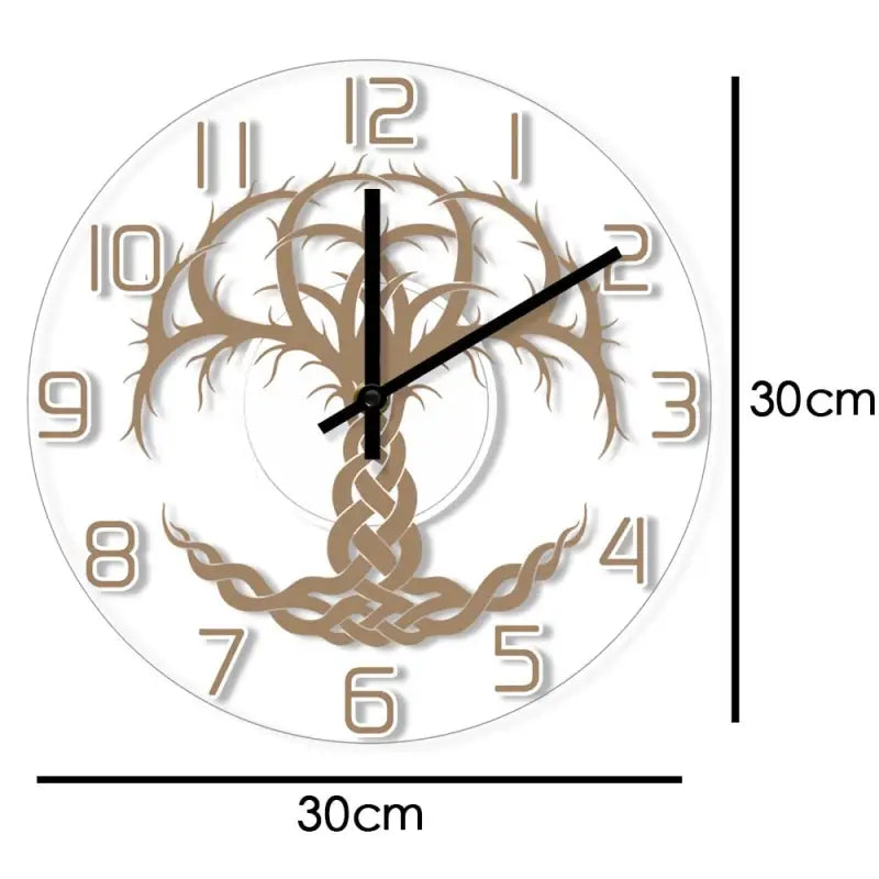 horloge murale arbre de vie celtique - horloge-industrielle