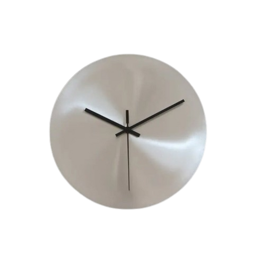 Horloge Murale Argentée Moderne