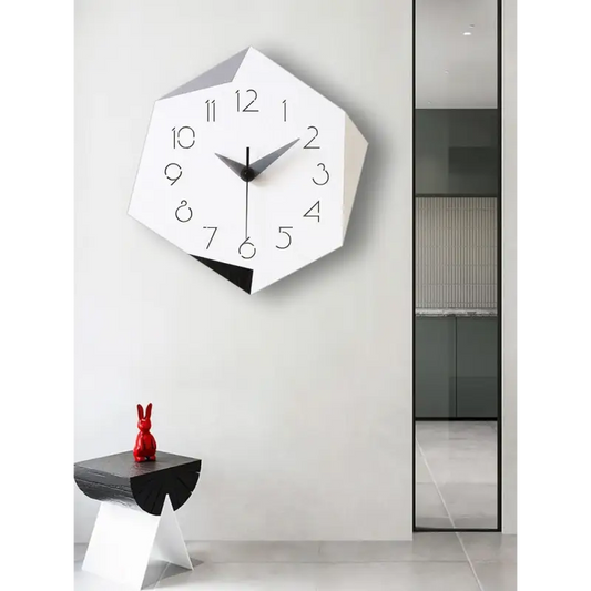 horloge murale blanche moderne - horloge-industrielle