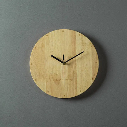 horloge murale en bois 3d - horloge-industrielle
