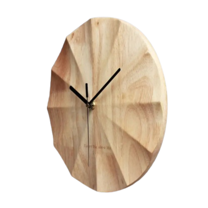 Horloge Murale en Bois 3d