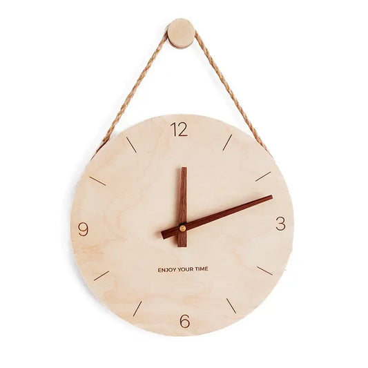 horloge murale bois flotté - horloge-industrielle