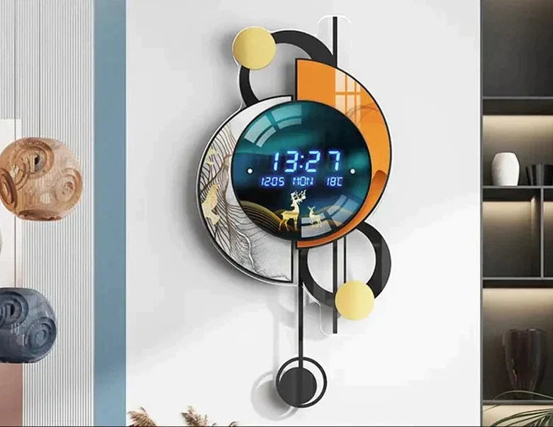 horloge murale led digitale - horloge-industrielle
