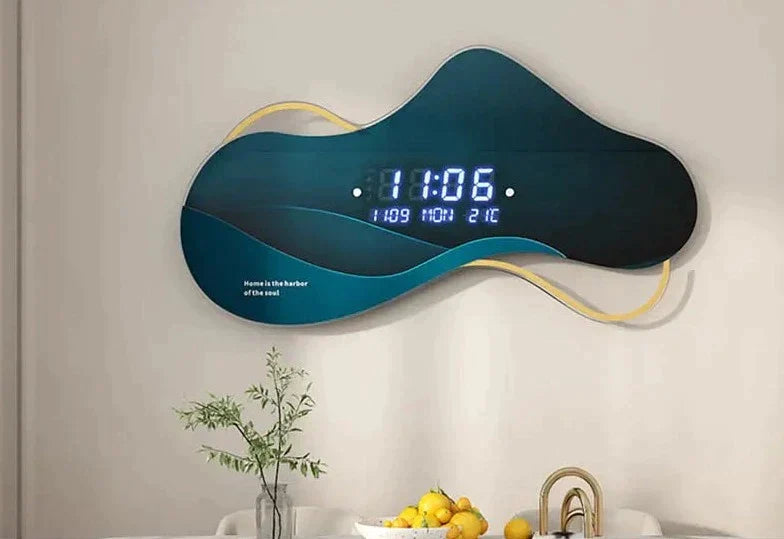 horloge murale led digitale - horloge-industrielle