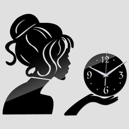 horloge murale femme élégante - horloge-industrielle