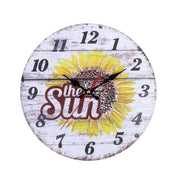 horloge murale fleurs - horloge-industrielle