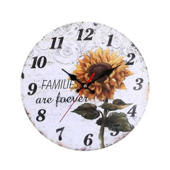 horloge murale fleurs - horloge-industrielle