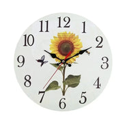 horloge murale fleurs - horloge-industrielle