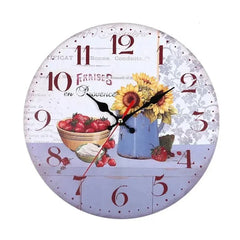 horloge murale fleurs - horloge-industrielle