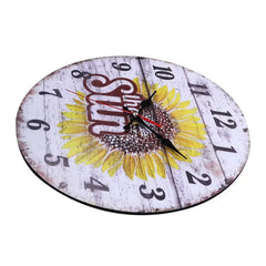 horloge murale fleurs - horloge-industrielle