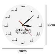 Horloge murale musique - horloge-industrielle