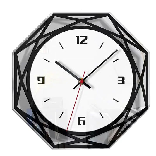 horloge murale octogonale - horloge-industrielle