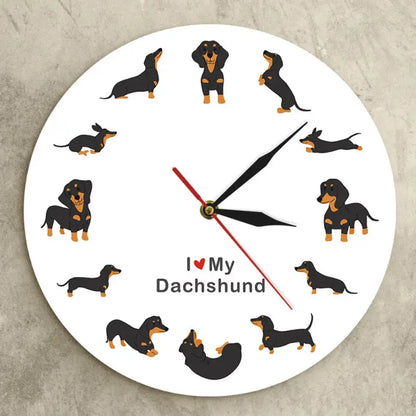 Horloge murale petit chien - horloge-industrielle