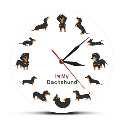 Horloge murale petit chien - horloge-industrielle