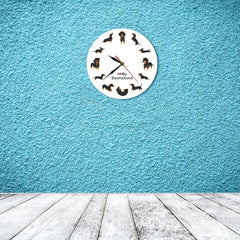 Horloge murale petit chien - horloge-industrielle