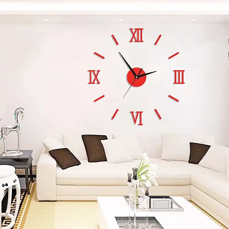 horloge murale 3d sans cadre - horloge-industrielle