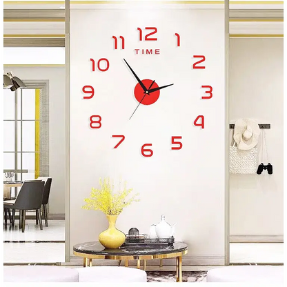 horloge murale 3d sans cadre - horloge-industrielle