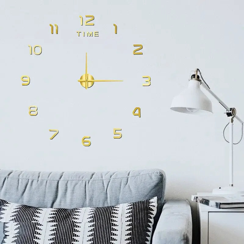horloge murale 3d sans cadre - horloge-industrielle