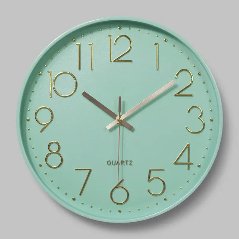 horloge murale verte - horloge-industrielle