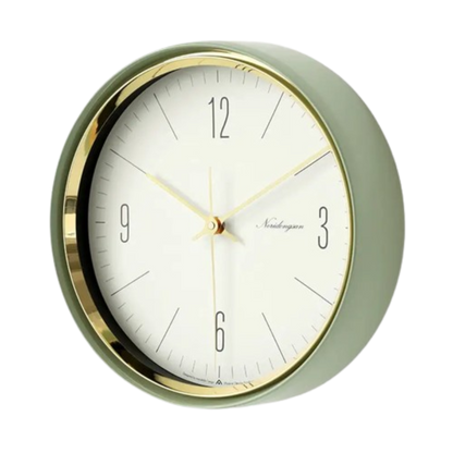 Horloge Murale Verte Design