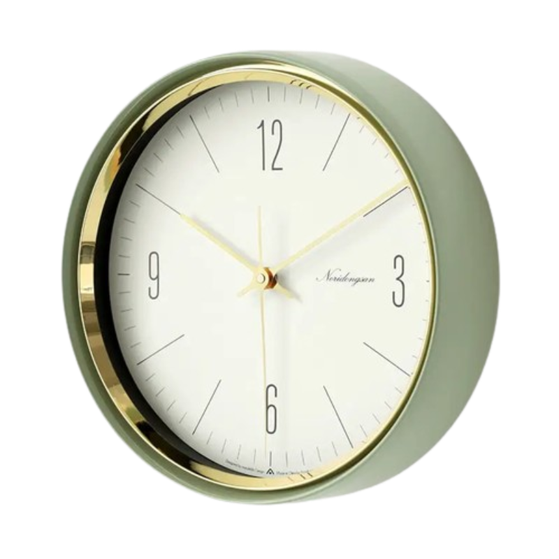 Horloge Murale Verte Design