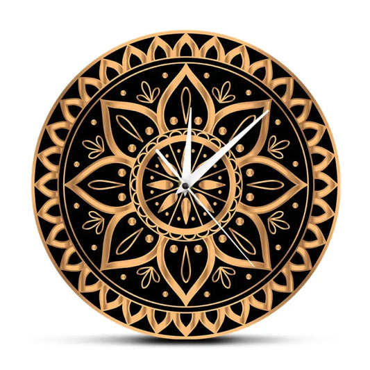 horloge or et noir - horloge-industrielle