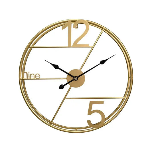 Horloge Noir Et Or - horloge-industrielle
