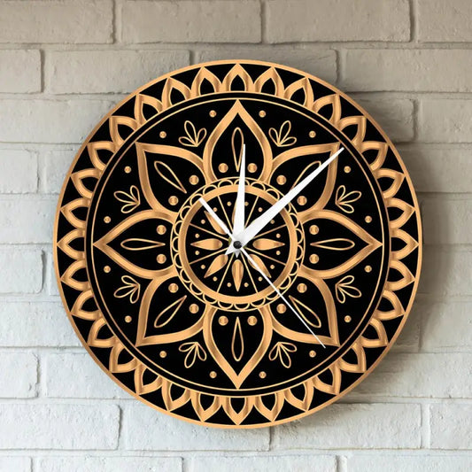 horloge or et noir - horloge-industrielle