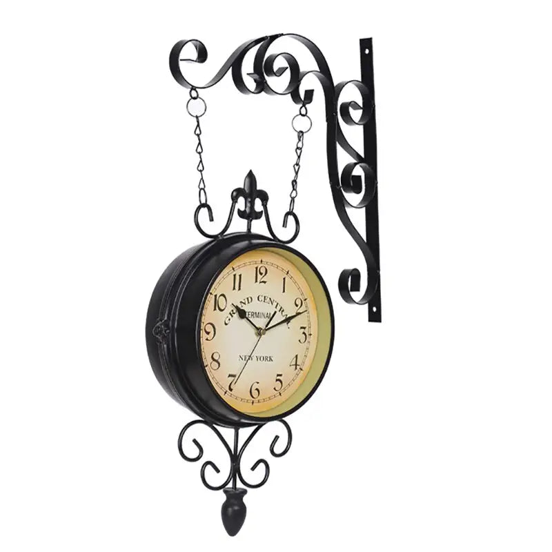 Horloge Noire Verticale 33 x 54 cm — 2 Styles