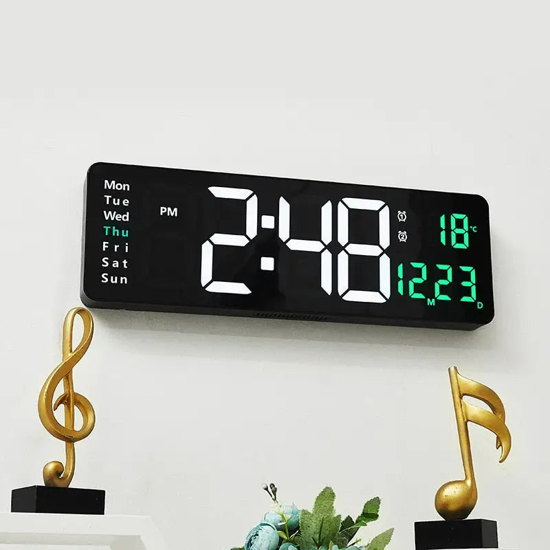 horloge numérique rectangulaire - horloge-industrielle