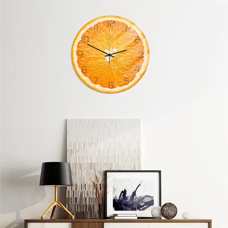 horloge orange - horloge-industrielle