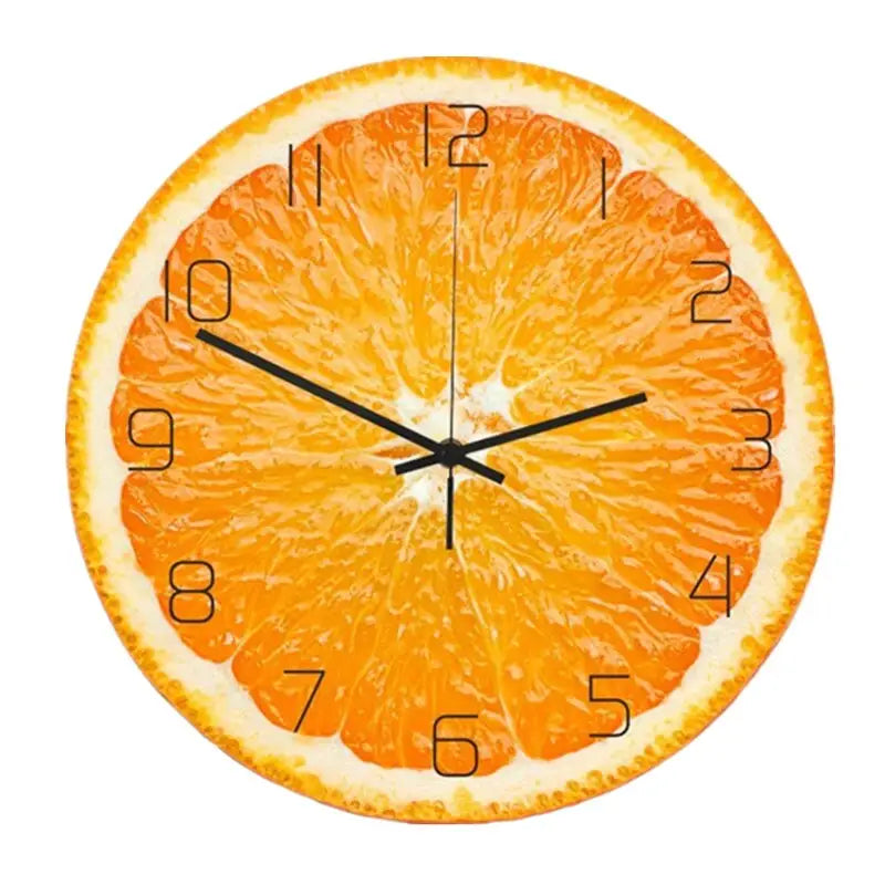 horloge orange - horloge-industrielle