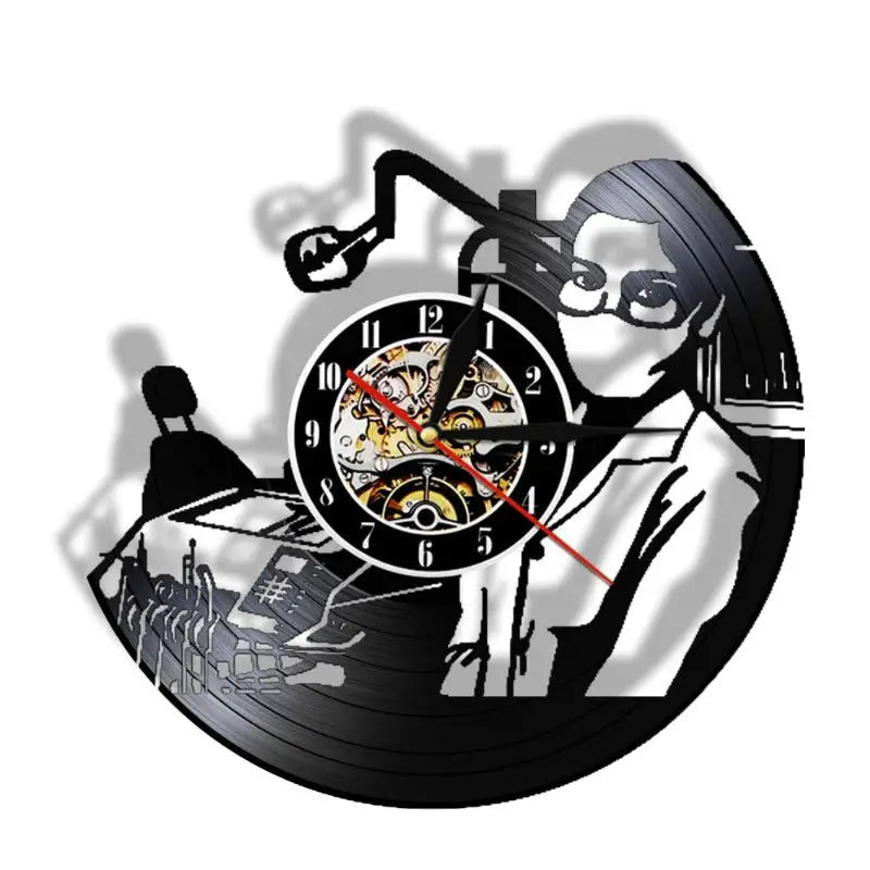 Horloge Platine Vinyle - horloge-industrielle