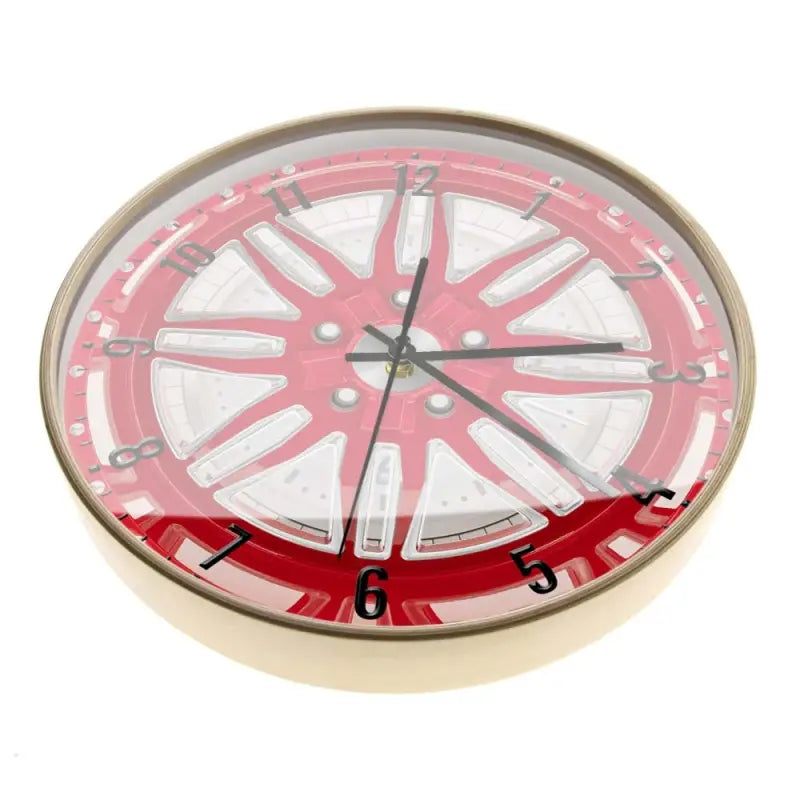 horloge pneu rouge - horloge-industrielle