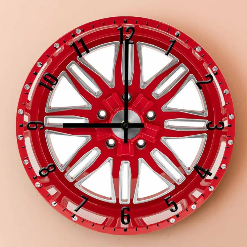 horloge pneu rouge - horloge-industrielle