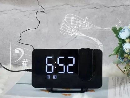 horloge radio à projection LED - horloge-industrielle