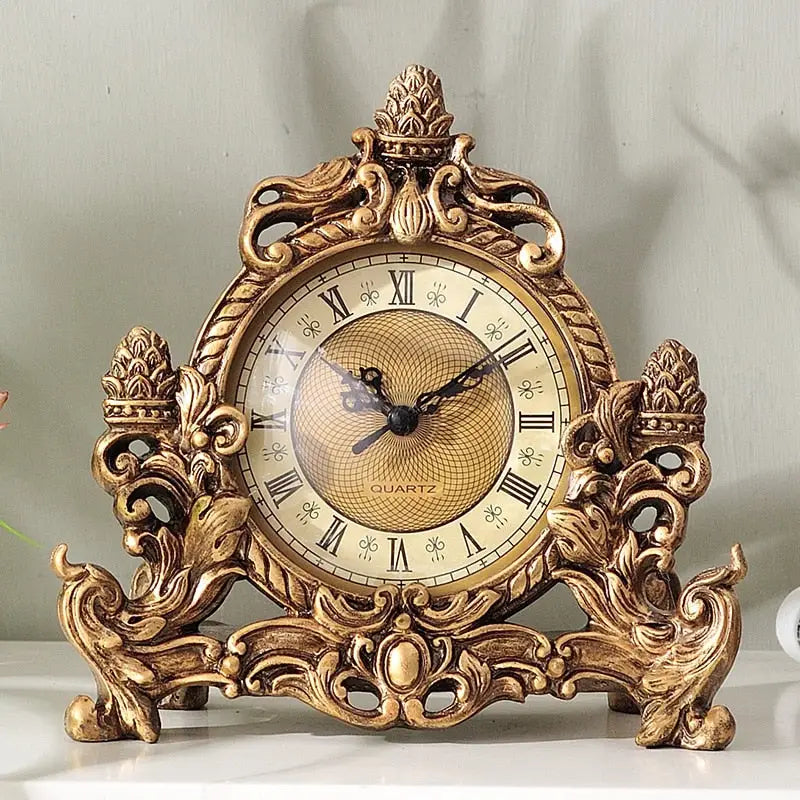 Horloge De Cheminée En Bois Massif, Style Vintage, Silencieuse, Fonctionne à Piles, Pour Salon, Chambre, Bureau, Cuisine Et Décoration D'intérieur
