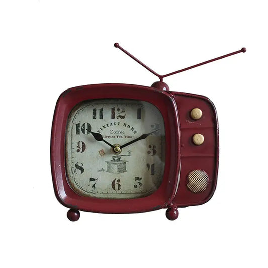 horloge télévision vintage - horloge-industrielle